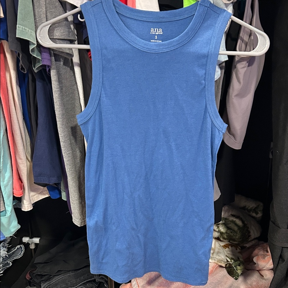 a.n.a Blue tank Top